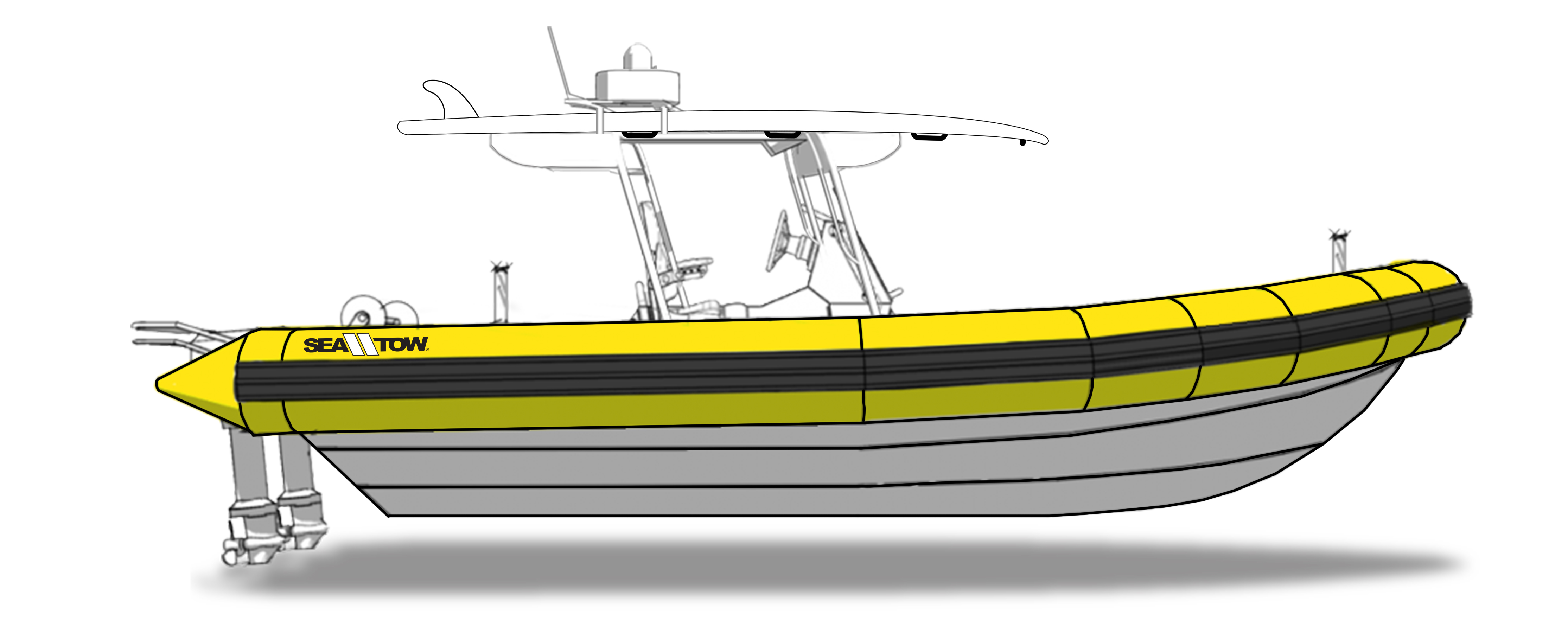 See what real members are saying: A&M Manufacturing-Bulldog Work Boat Options-Part A Custom Sea Tow CLICK HERE FOR BULLDOG PACKAGE DEAL! Standard package includes: ☼ Two (2) or three (3) hand laid fiberglass planing hulls ☼ safety bulkheads every 8 ft. ☼ 1 ½ in. marine tech plywood deck ☼ single fiberglass engine mount (rated 60hp) ☼ fiberglass console ☼ 2 ft. by 4 ft. rubber bumper ☼ stainless steel hardware.